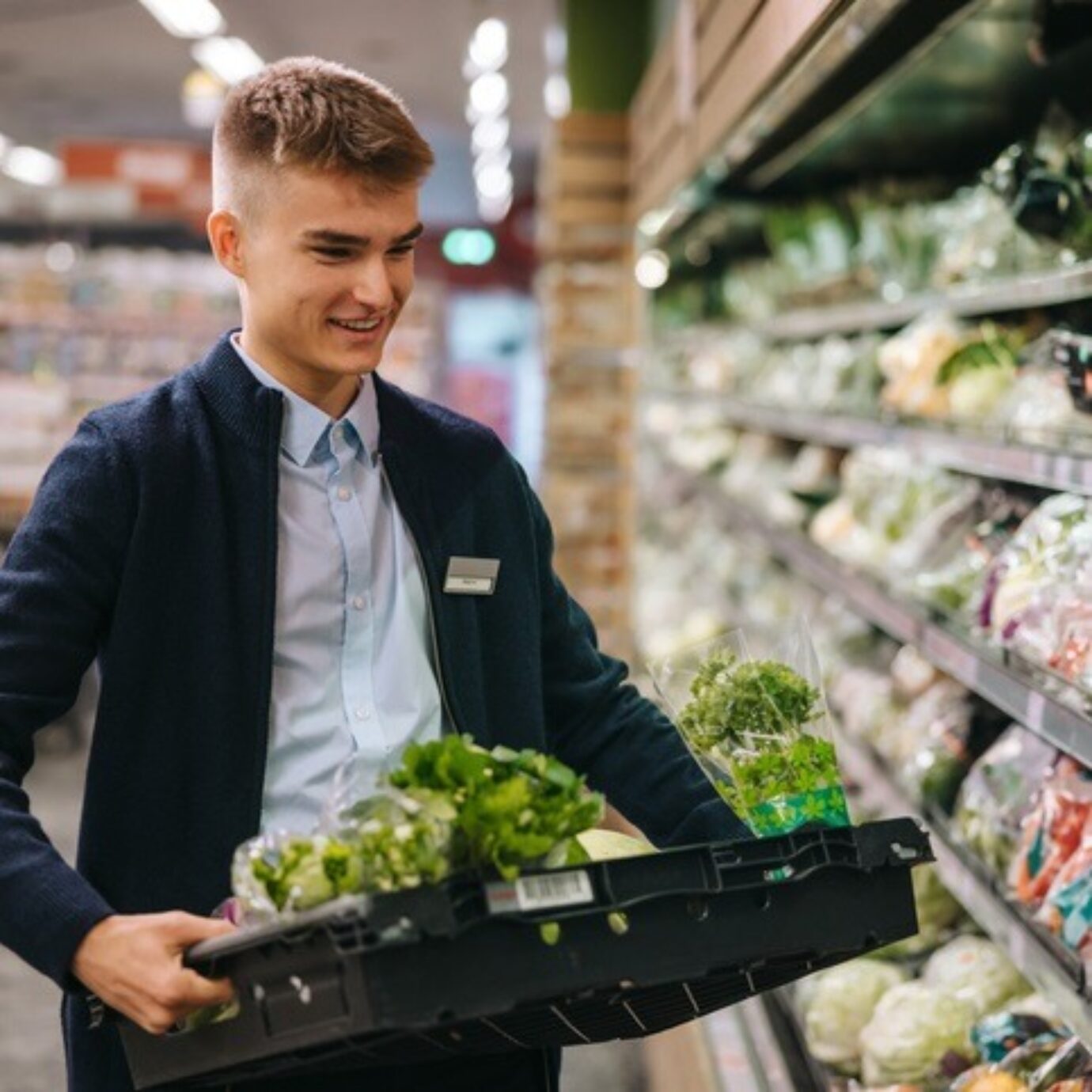 kurzfristige Beschäftigung im Supermarkt