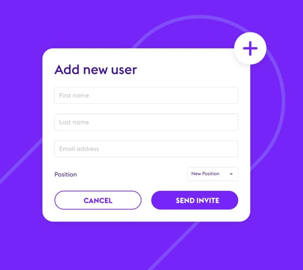 This image shows how you can add new users to the Zenjob booking platform.